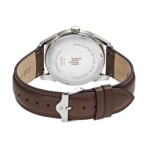 ヒマラヤ 40MM セクターダイヤル シルバー グリーン ブラウンレザー